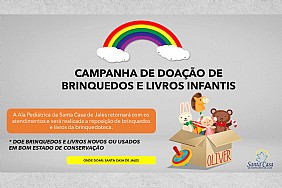Santa Casa de Jales realiza a Campanha “Doação de Brinquedo e livro Infantil para a brinquedoteca da instituição