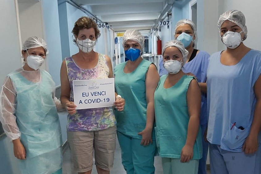 COVID-19: Mais um paciente recebe alta da ala de Síndromes Gripais da Santa Casa de Misericórdia de Jales