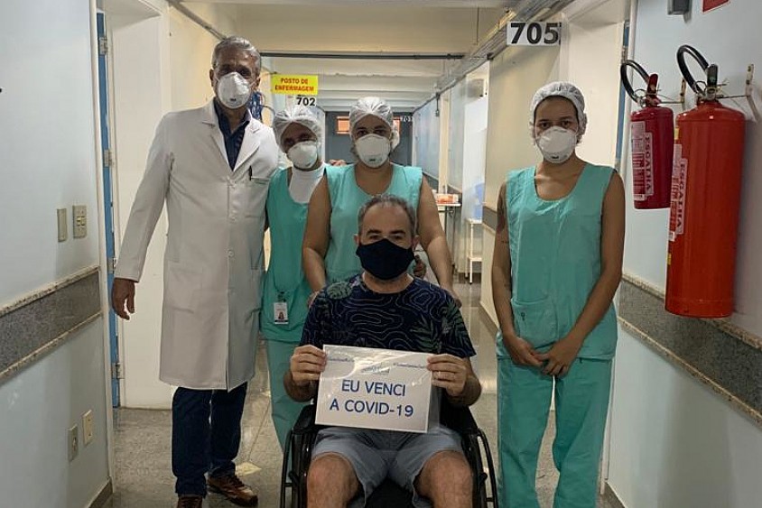 COVID-19: Mais um paciente recebe alta da ala de Síndromes Gripais da Santa Casa de Misericórdia de Jales