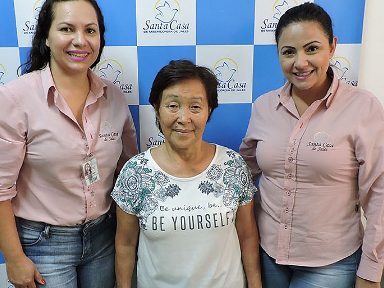 Há três anos doadora contribui voluntariamente com a Santa Casa