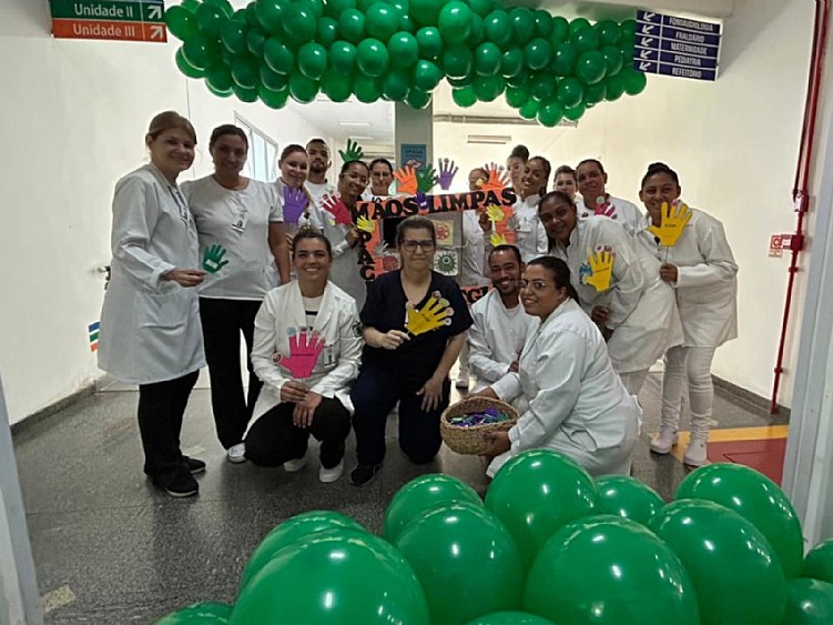 Santa Casa de Jales promove ação no Dia Mundial da Higienização das Mãos
