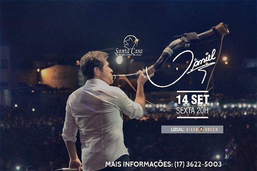 Vendas de mesas para show do cantor Daniel estão a todo vapor