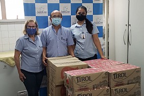 Clube da Acácias da Loja Maçônica Marechal Rondon realizam a doação de alimentos para Santa Casa de Jales