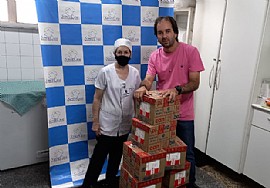 Grupo Patriotas de Jales e região doam leite para Santa Casa de Jales