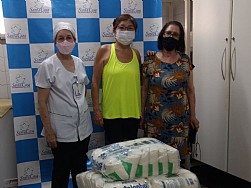 Clube da Acácias da Loja Maçônica Marechal Rondon realizam a doação de alimentos para Santa Casa de Jales