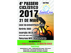 4º Passeio Ciclístico em prol da Santa Casa de Jales