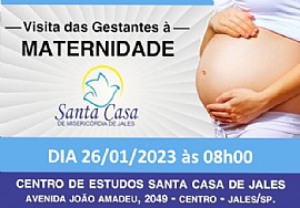 Inscrições abertas do projeto “Visita à Maternidade” para o mês de janeiro
