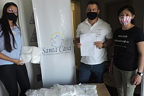 Santa Casa de Misericórdia de Jales recebe 6 mil máscaras da empresa Malwee