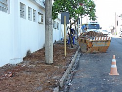 Hospital passa por obras de readequação da cabine de força