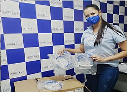 Santa Casa de Jales recebe máscaras de live de Gustavo Mioto