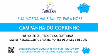 Santa Casa de Jales distribui mais de 100 cofrinhos no comércio de Jales