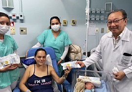 Farmacêutica EMS realiza doação de kits para recém-nascidos da Santa Casa de Jales